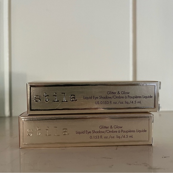 STILA Glitter & Glow Liquid Eyeshadow Dollish & Rose Gold Retro Sephora Beauty - Picture 9 of 10